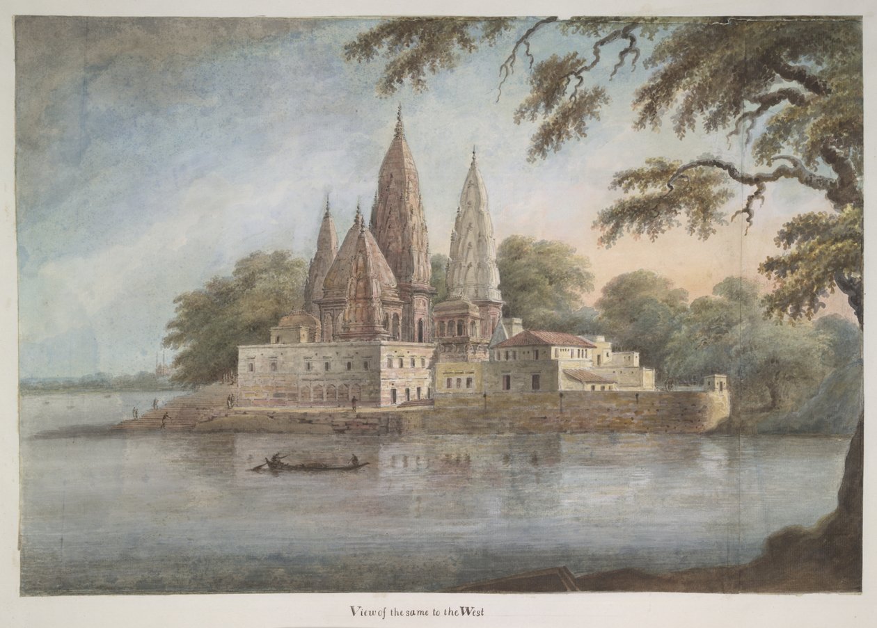 A templomok halmaza a Rajghat Sangamban alkotó: Ram Sita