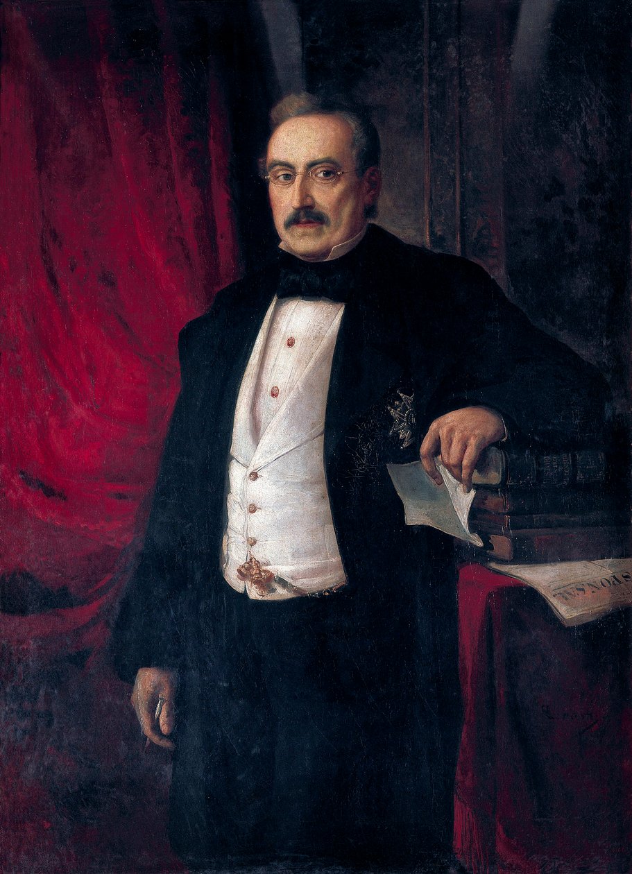 Buenaventura Carlos Aribau (1798-1862) író és közgazdász portréja alkotó: Ramón Martí Alsina