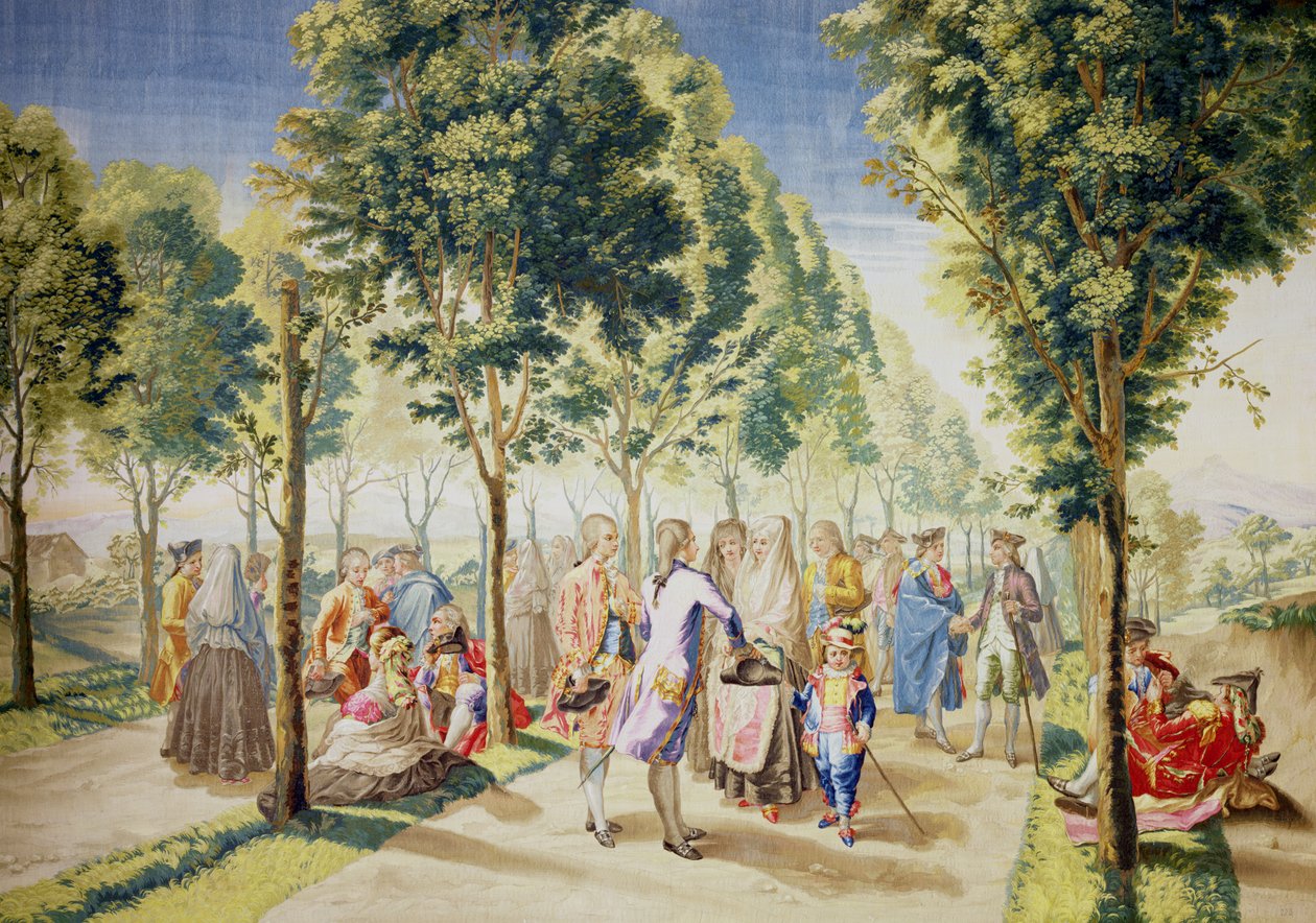 A Paseo de las Delicias, Madrid (szőnyeg) (lásd még: 488630) alkotó: Ramon Bayeu y Subias
