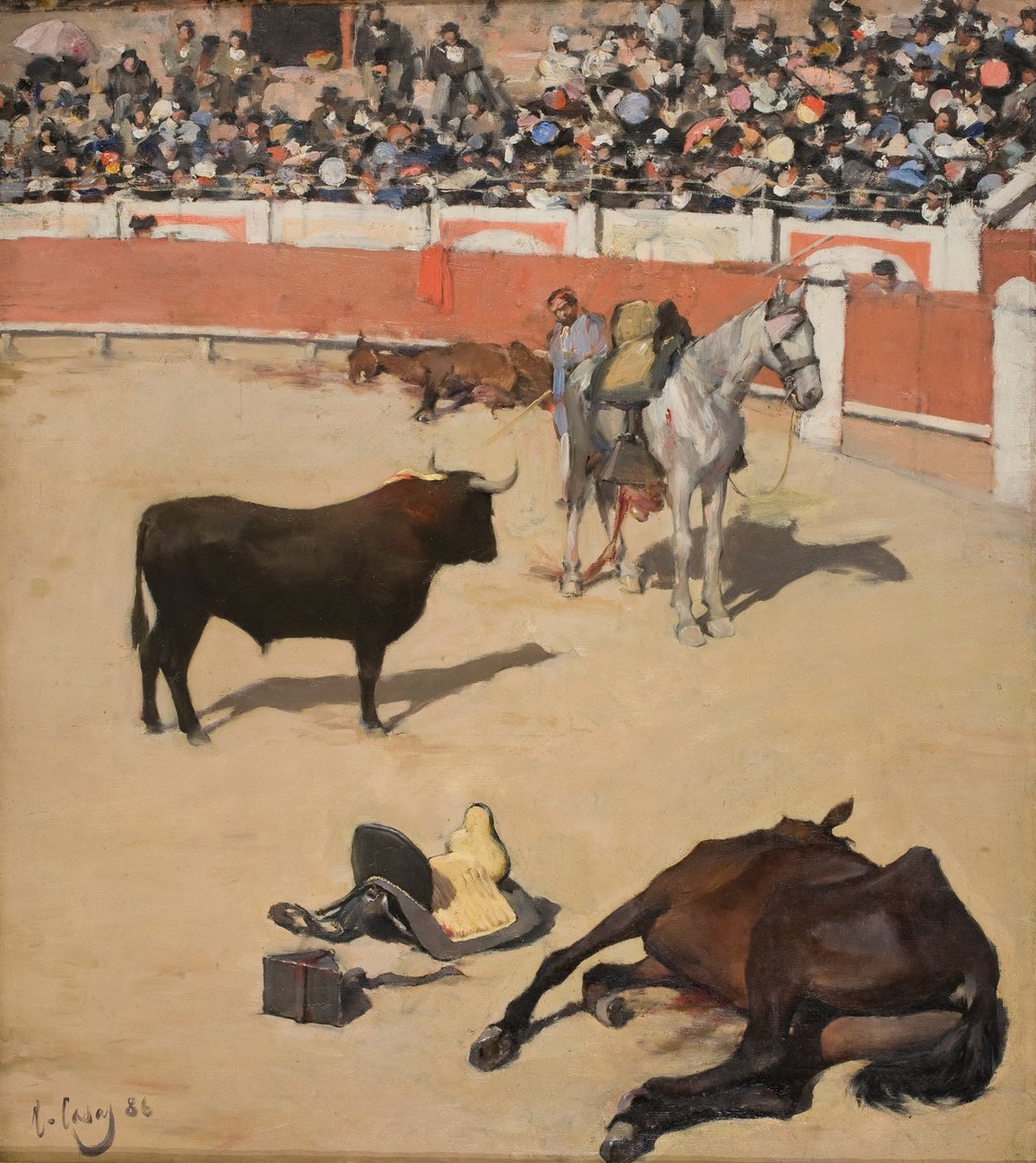 Bikák (Holt lovak) alkotó: Ramon Casas i Carbo