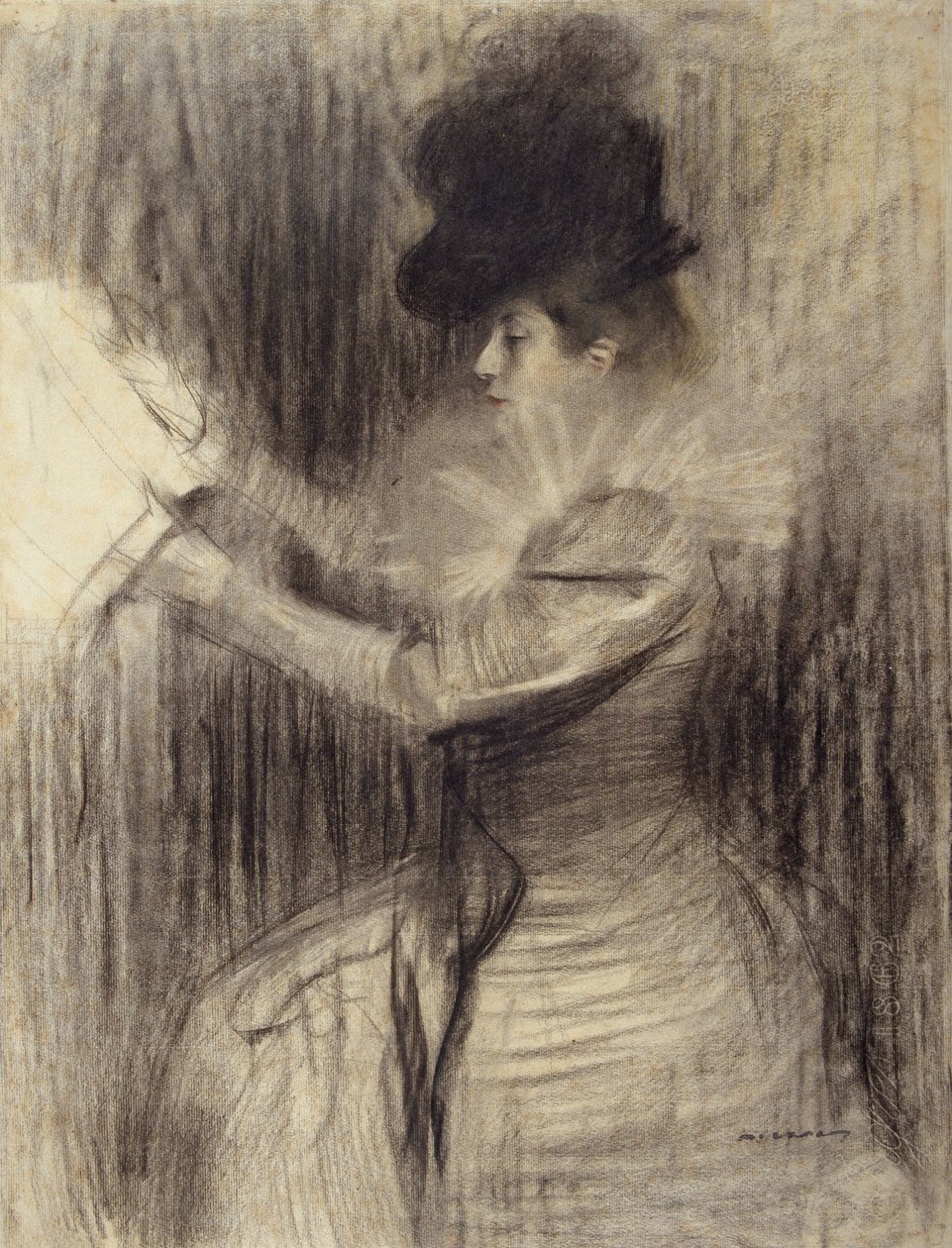 Női ábra alkotó: Ramon Casas i Carbo