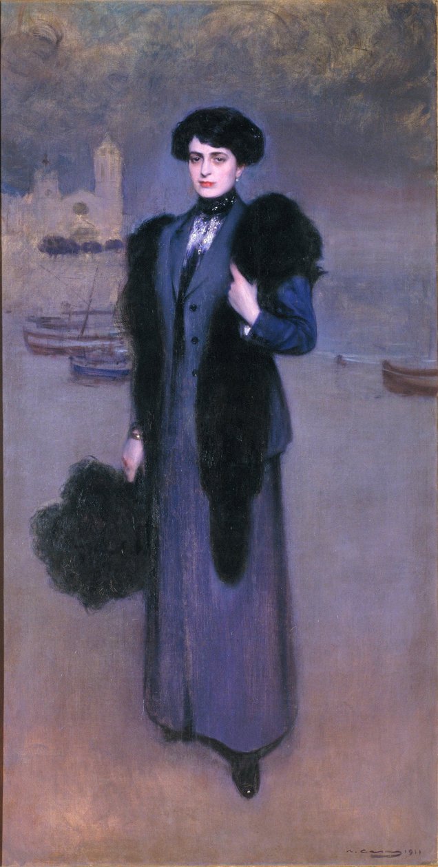 Dolors Vidal portréja alkotó: Ramon Casas i Carbo