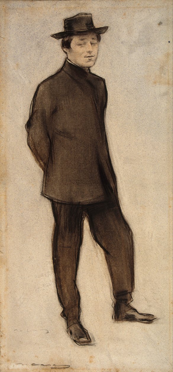 Isidre Nonell portréja alkotó: Ramon Casas i Carbo