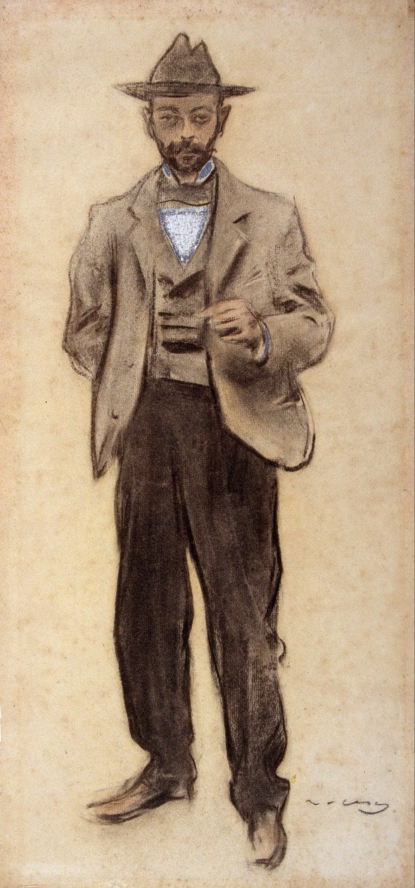 Manolo Hugué portréja alkotó: Ramon Casas i Carbo