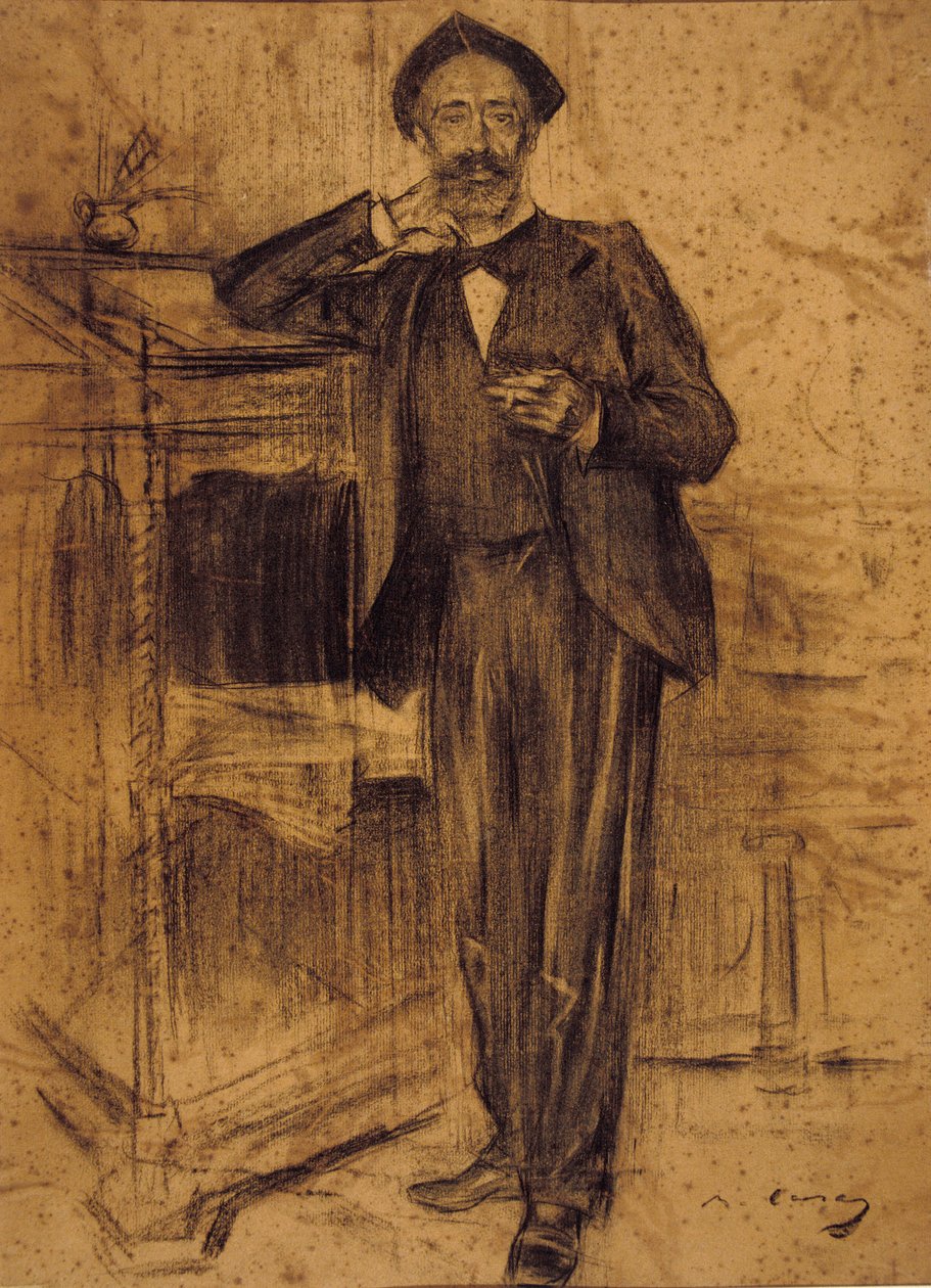Ramon Casas portréja megőrzött a barcelonai MNAC -ban alkotó: Ramon Casas i Carbo