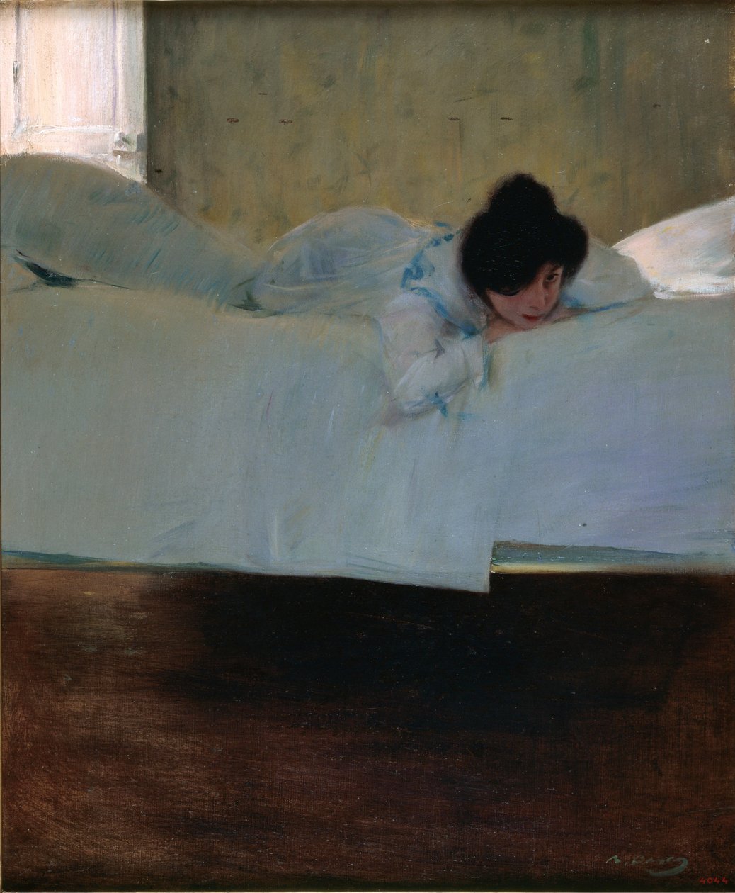 Lustaság - Lustaság - Ramon Casas festménye (1866-1932) - c. 1898 - Olaj, vászon - 32643 - Katalónia Nemzeti Művészeti Múzeum, Barcelona alkotó: Ramón Casas