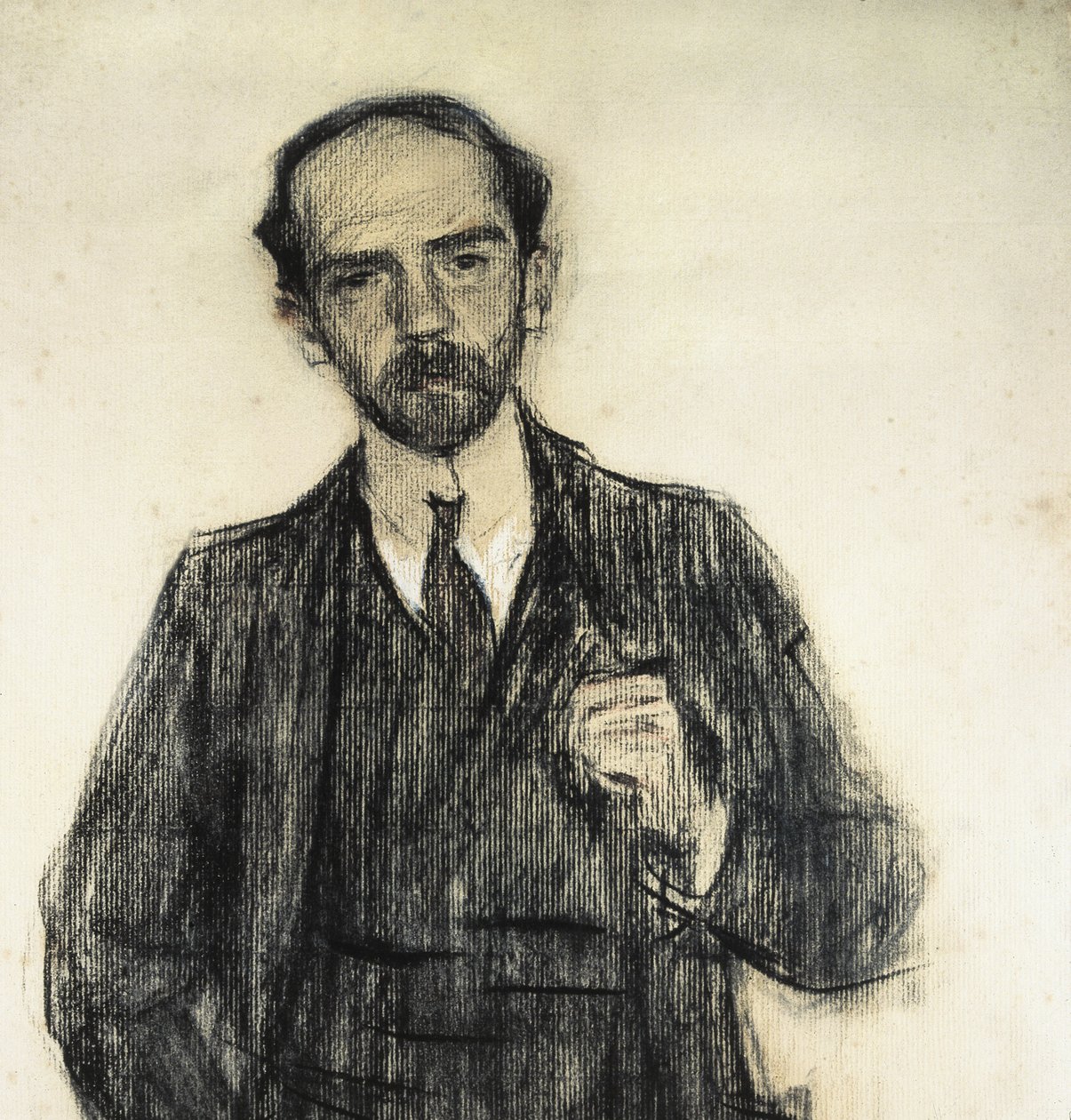 Pio Baroja portréja. 1904 körül - 1905 (rajz) alkotó: Ramón Casas