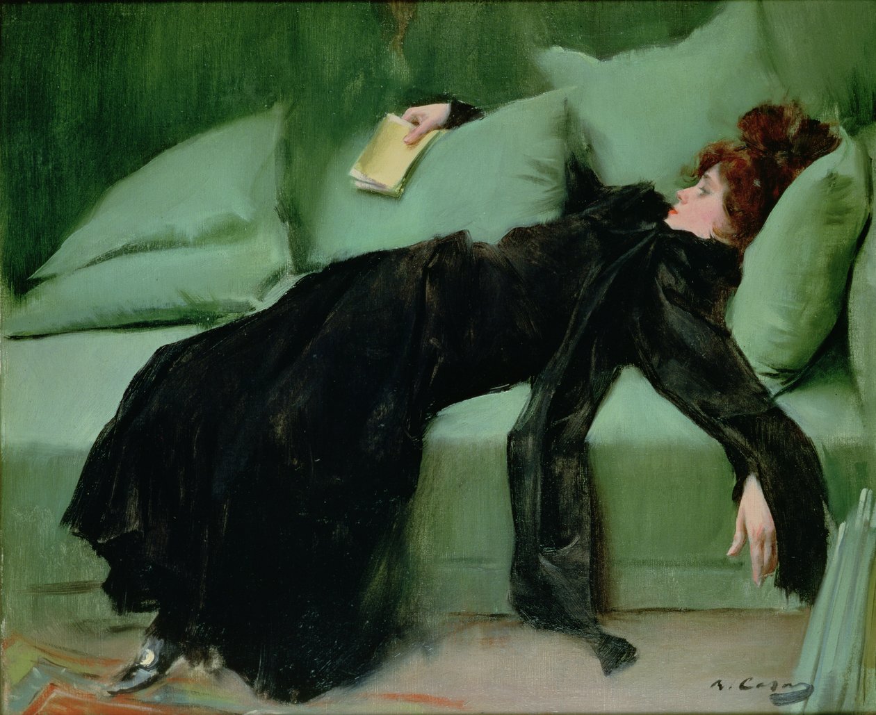 A bál után (olaj, vászon) alkotó: Ramon Casas i Carbo