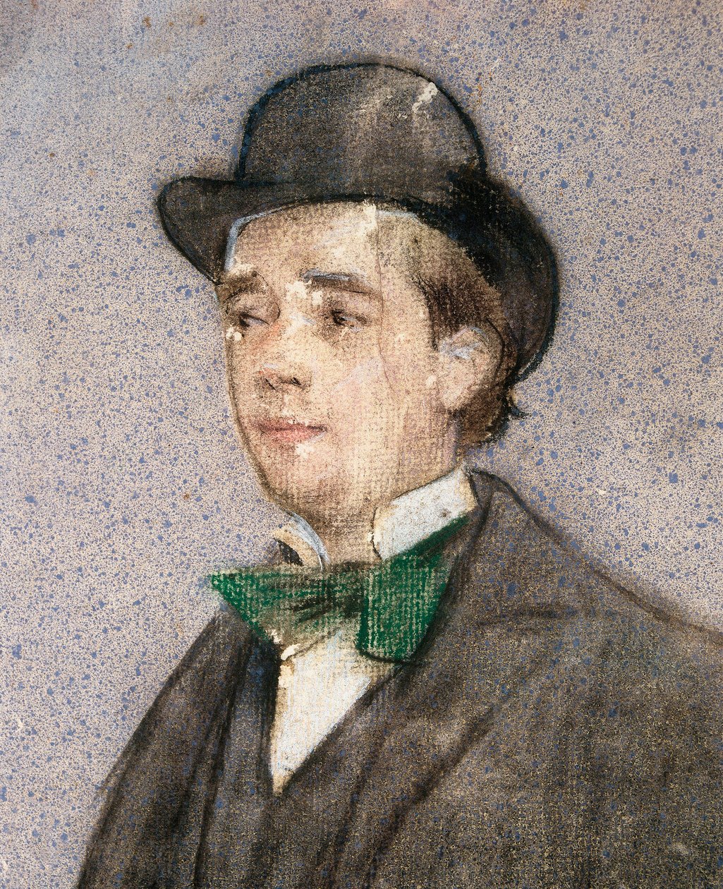 Adria Gual (1872-1943) spanyol drámaíró portréja alkotó: Ramon Casas i Carbo