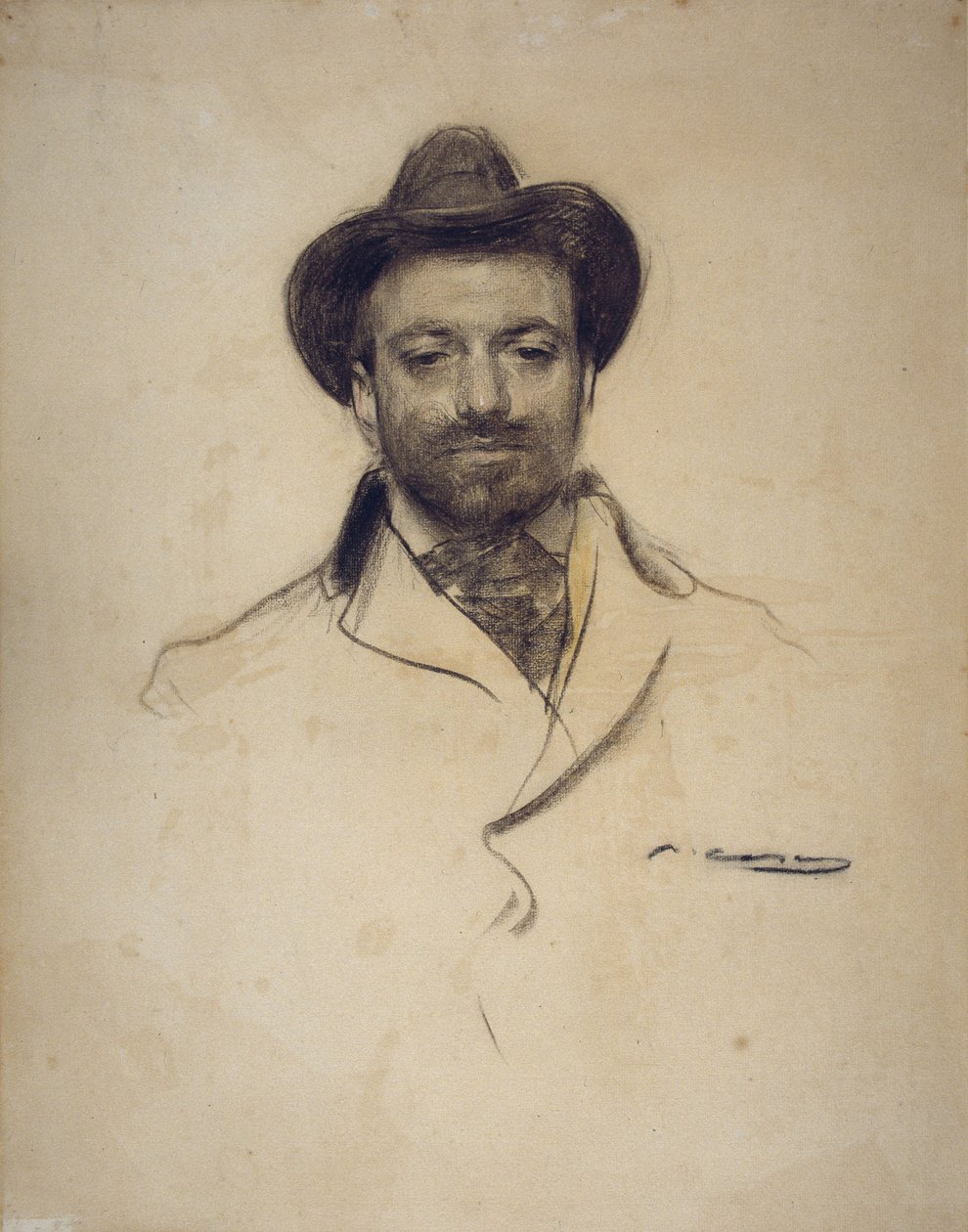 Josep Maria Sert portréja 1874-1945 alkotó: Ramon Casas i Carbo
