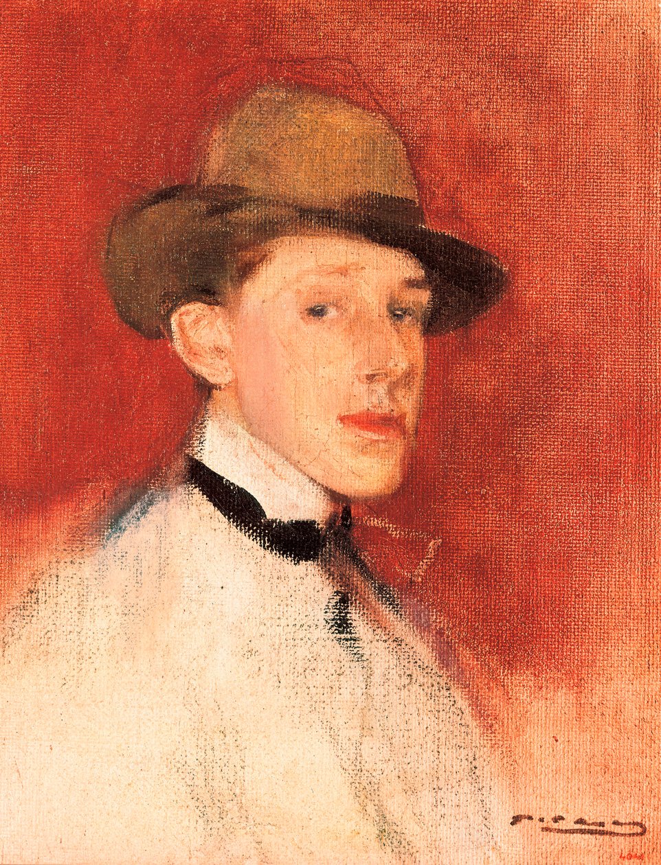 Tanulmány XIII. Alfonso király (vagy Alphonse de Bourbon) (1886-1941) portréjához, részlet alkotó: Ramon Casas i Carbo