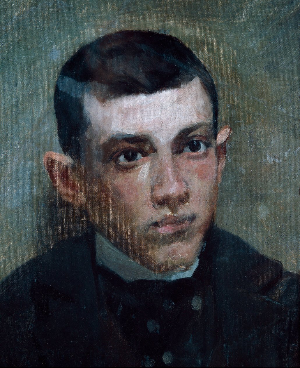 Pablo Picasso (1881-1973) festő portréja (olaj, vászon) alkotó: Ramon Riu I Doria