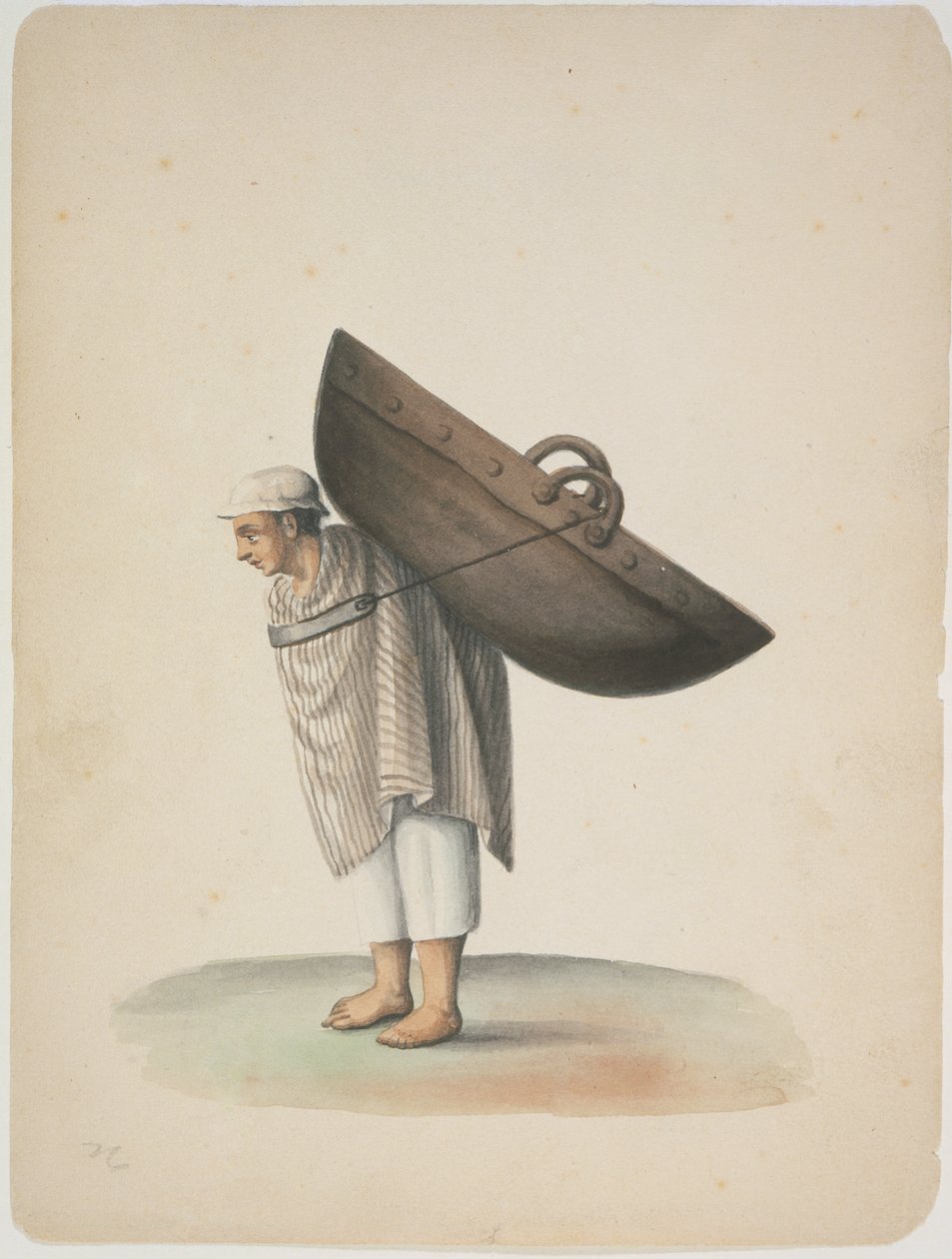 Quito carrying a tub alkotó: Ramon Salas