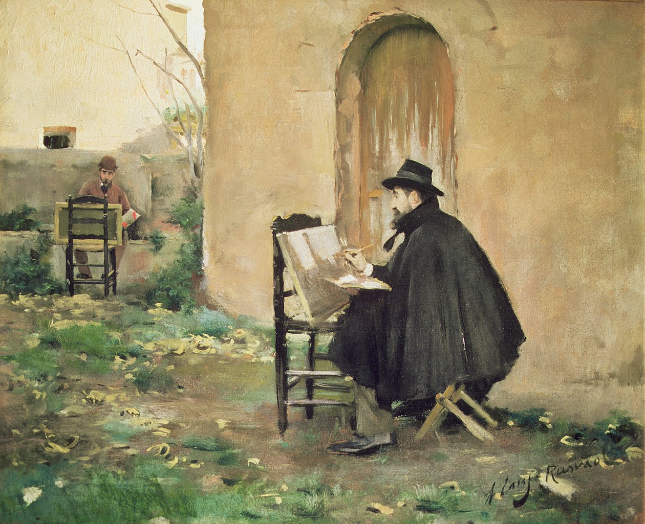 Rusinol és Casas festménye alkotó: Ramon and Rusinol Santiago (1861 1932) Casas