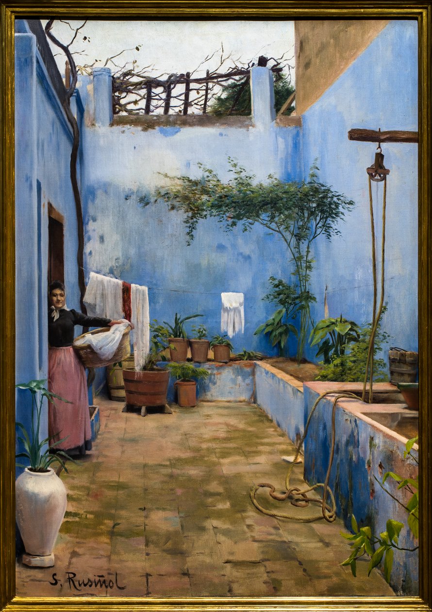 A kék terasz alkotó: Ramon and Rusinol Santiago (1861 1932) Casas