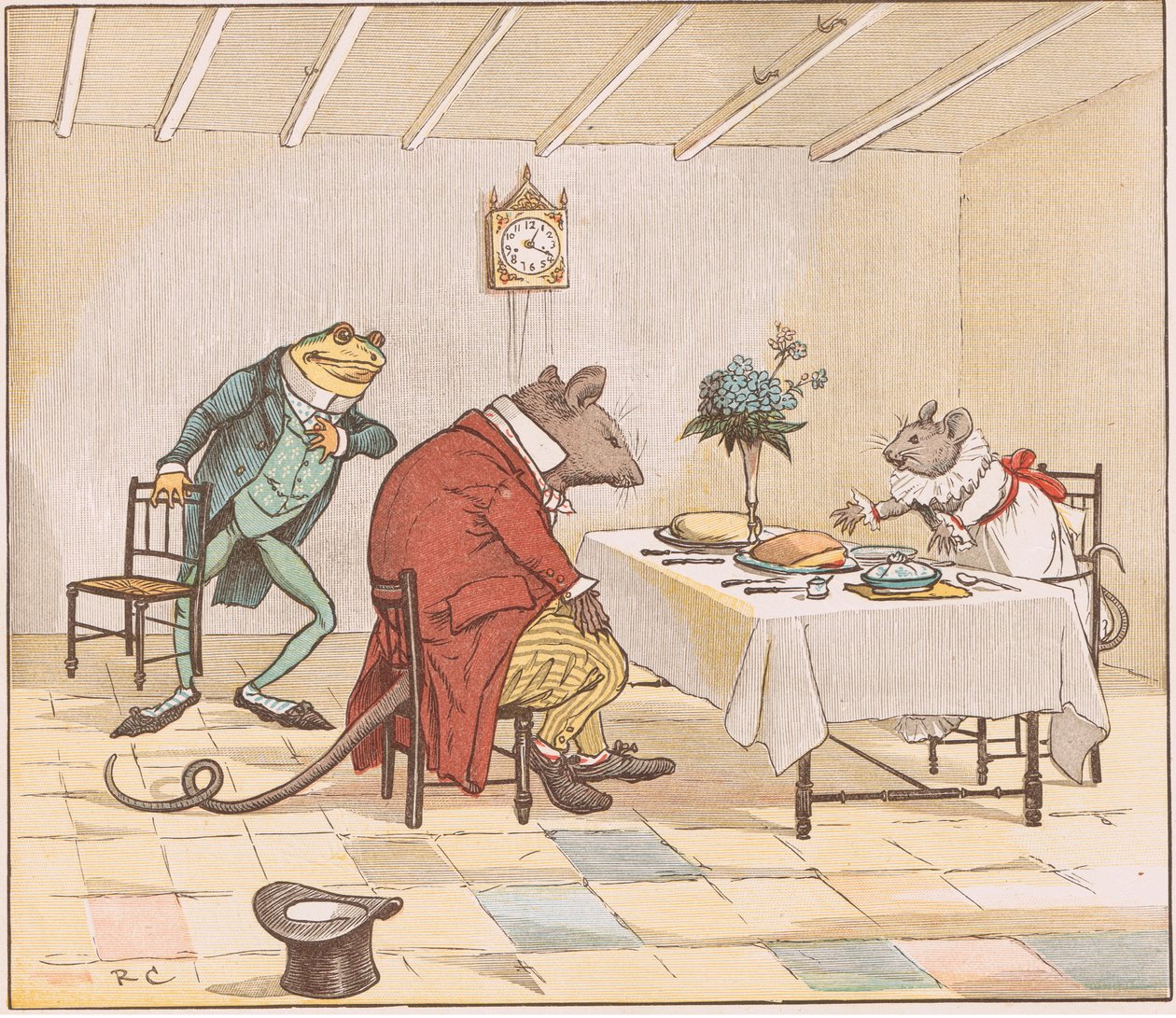 Kérem, Miss egérke, adna nekünk egy kis sört? alkotó: Randolph Caldecott