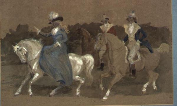 Lovagoljon a Banbury Cross-ba, és egy farmer ügetett a szürke kancáján alkotó: Randolph Caldecott