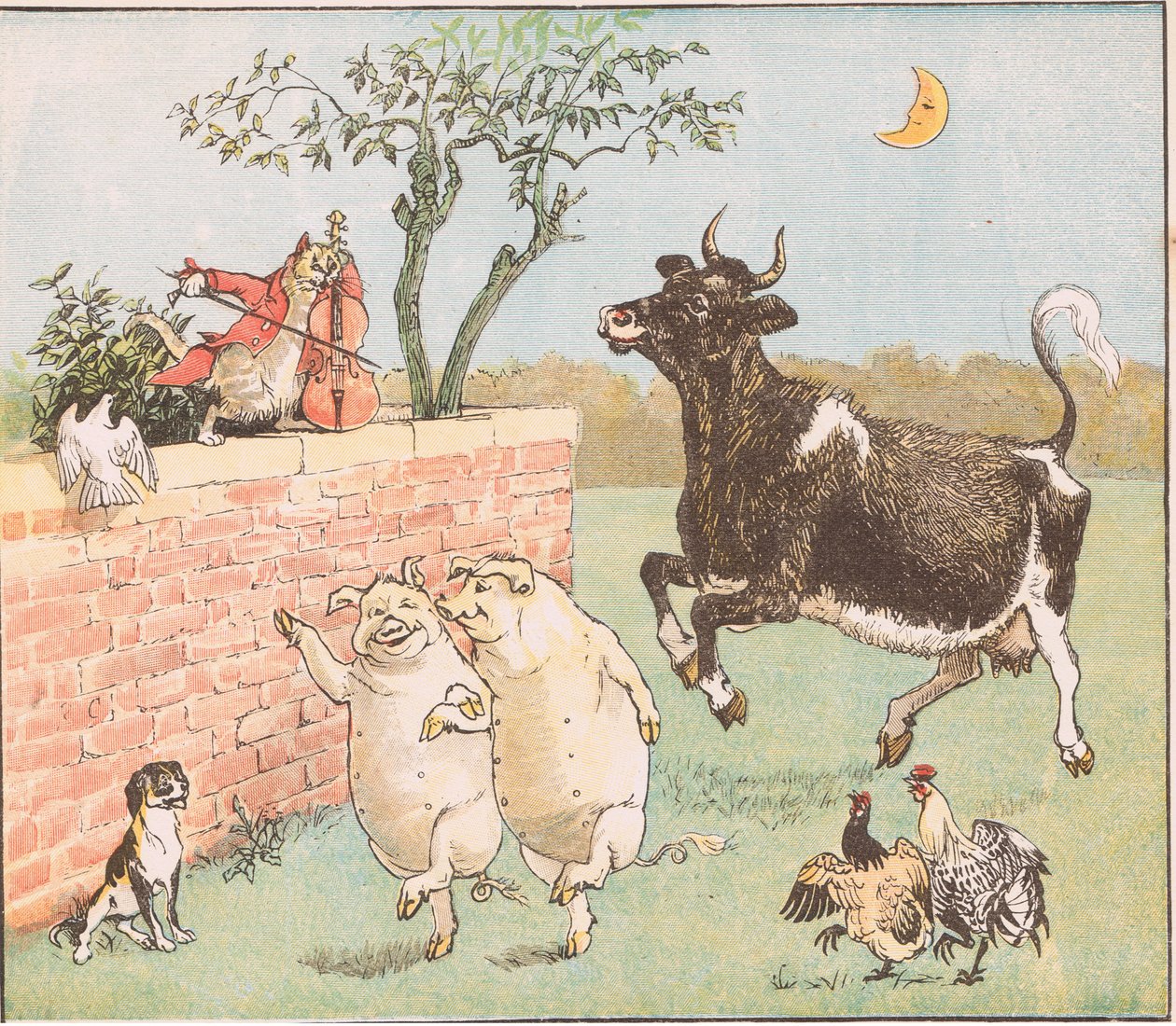 A tehén átugrott a holdon alkotó: Randolph Caldecott