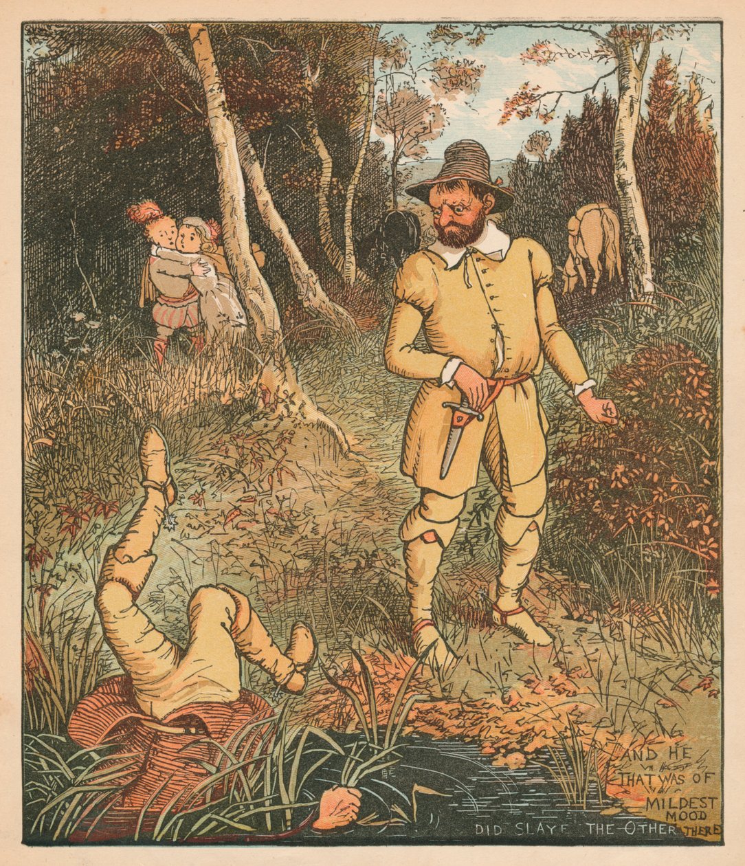 És aki a legszelídebb volt, ott megölte a másikat, 1880. alkotó: Randolph Caldecott