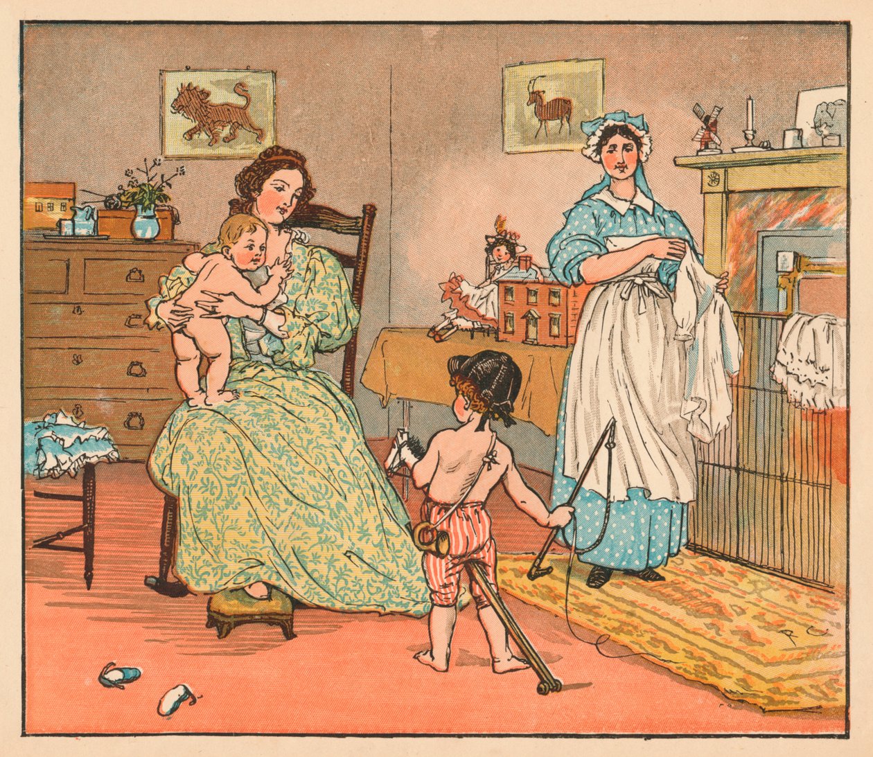 Viszlát, Baby Bunting, 1882. alkotó: Randolph Caldecott
