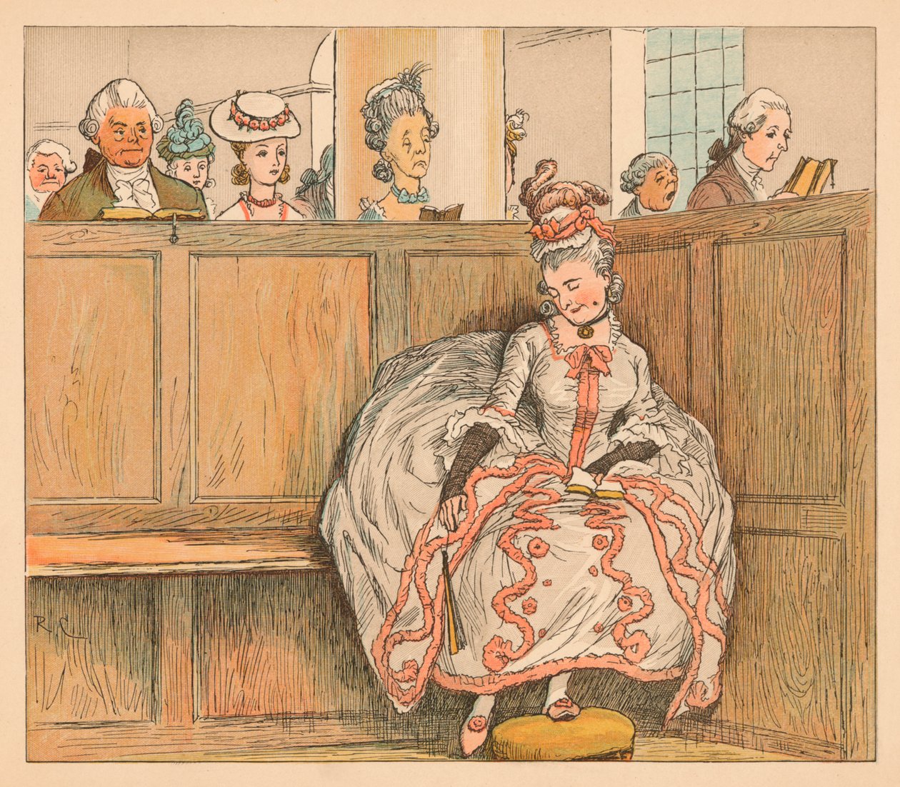 Soha nem aludt a padban, 1885, 1934. alkotó: Randolph Caldecott