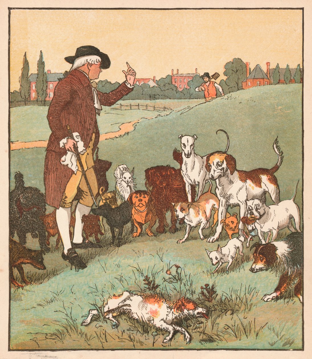 A kutya meghalt, 1879. alkotó: Randolph Caldecott