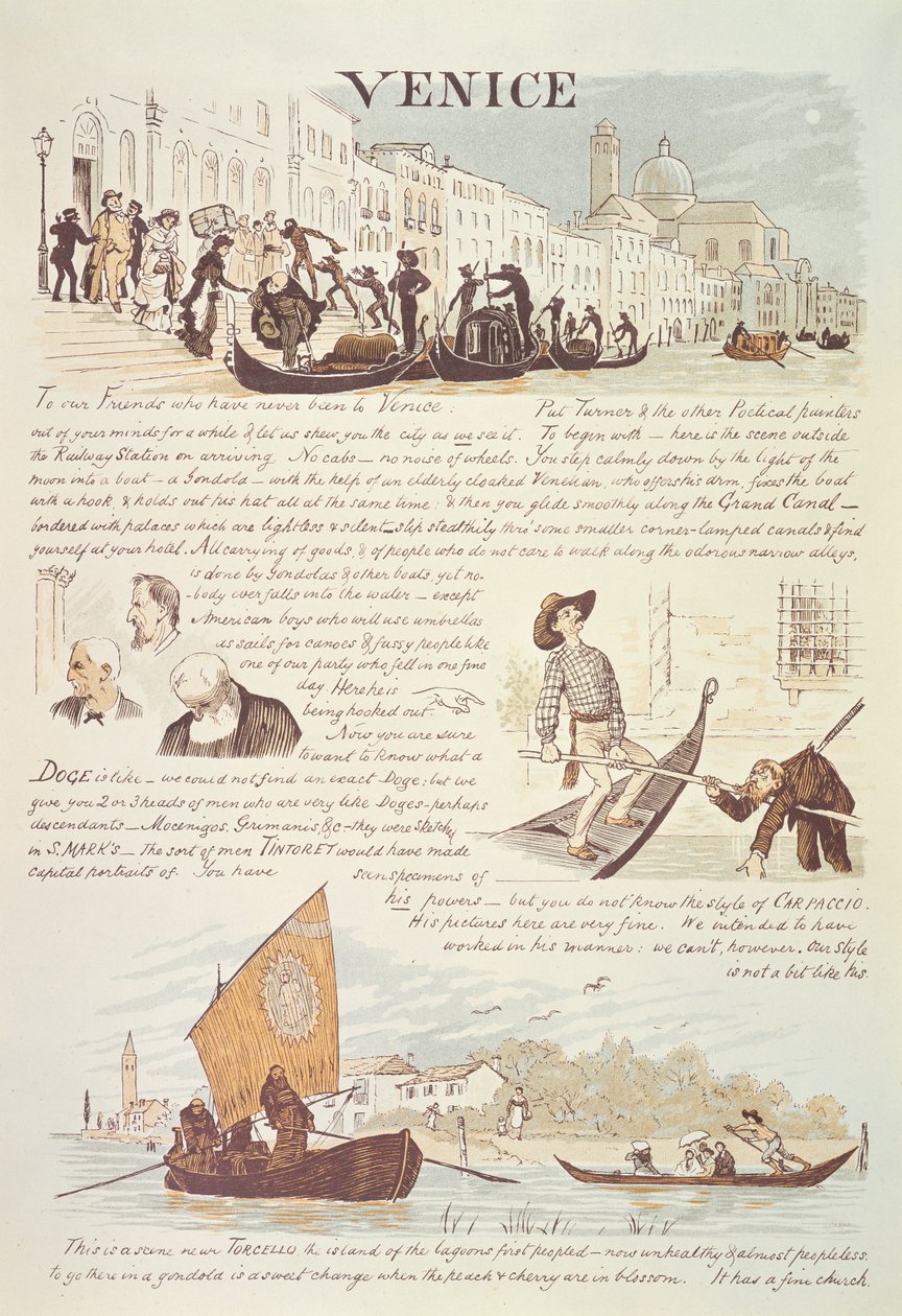 Velence, rajzfilmvázlatokkal alkotó: Randolph Caldecott