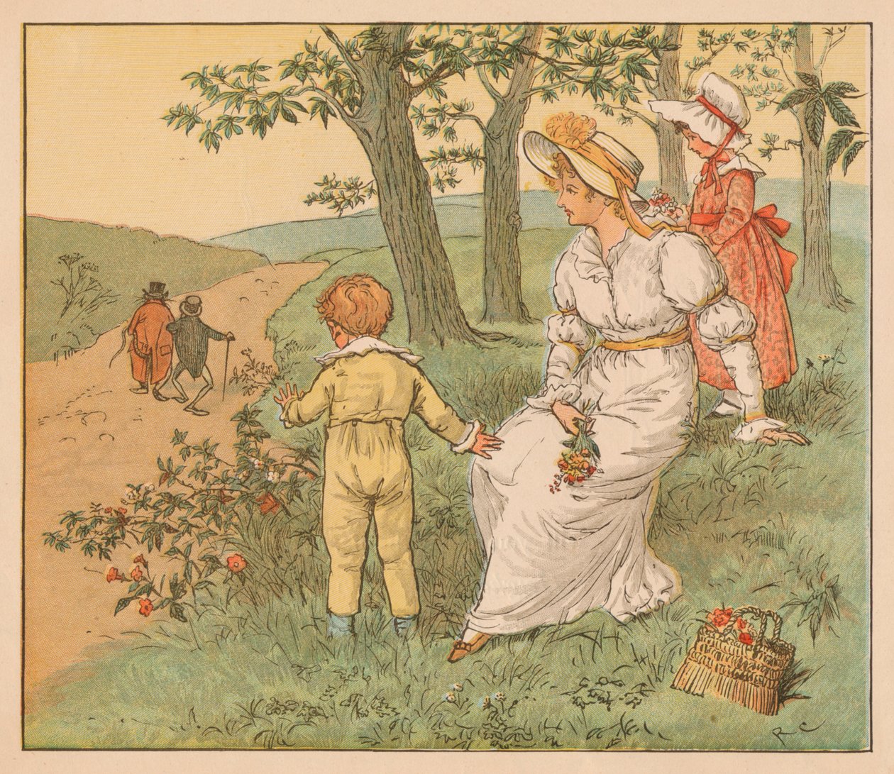Séta a Mouseys Hallba, 1883. alkotó: Randolph Caldecott