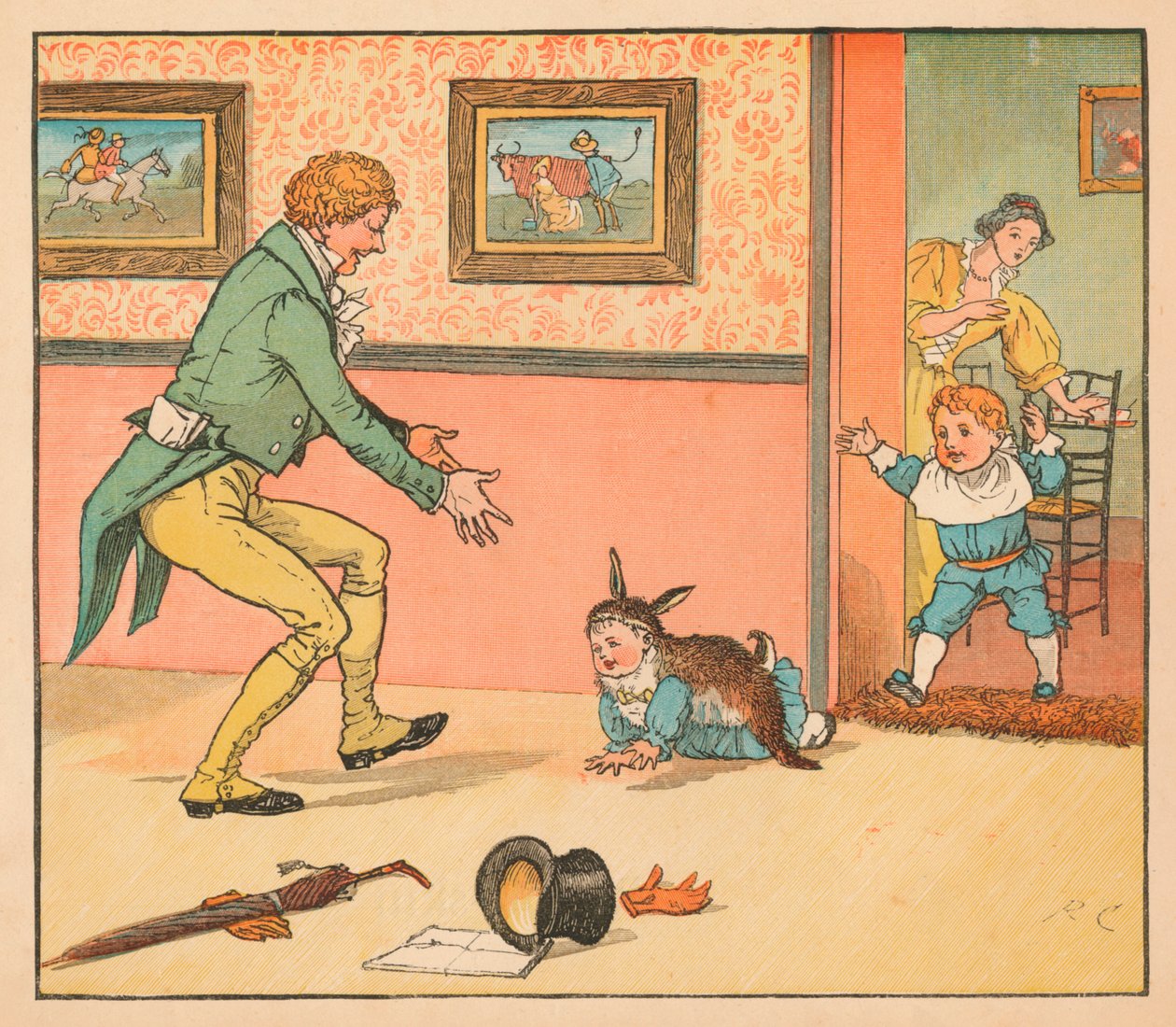 ...nyúlbőr A Baby Bunting becsomagolásához, c1880. alkotó: Randolph Caldecott