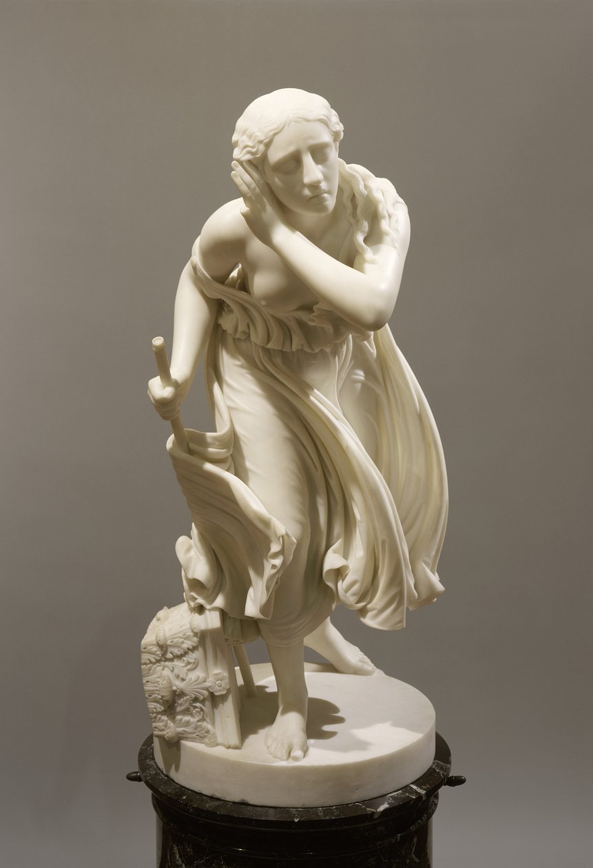 Nydia, Pompei vak viráglánya, 1888 körül (márvány) alkotó: Randolph Rogers