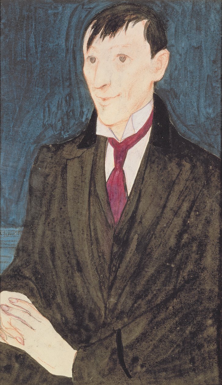 J. D. Innes (1887-1914) portréja (vegyes technika) alkotó: Randolph Schwabe