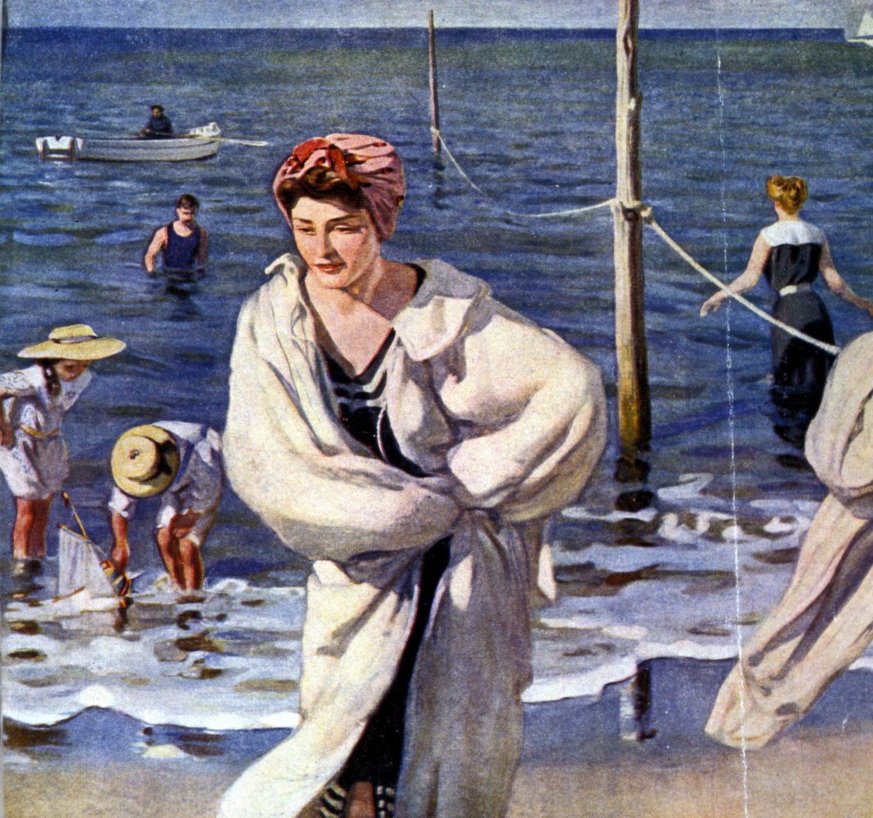 A vízparton Raoul du Gardier (1871 - 1952) illusztrációja. alkotó: Raoul Du Gardier