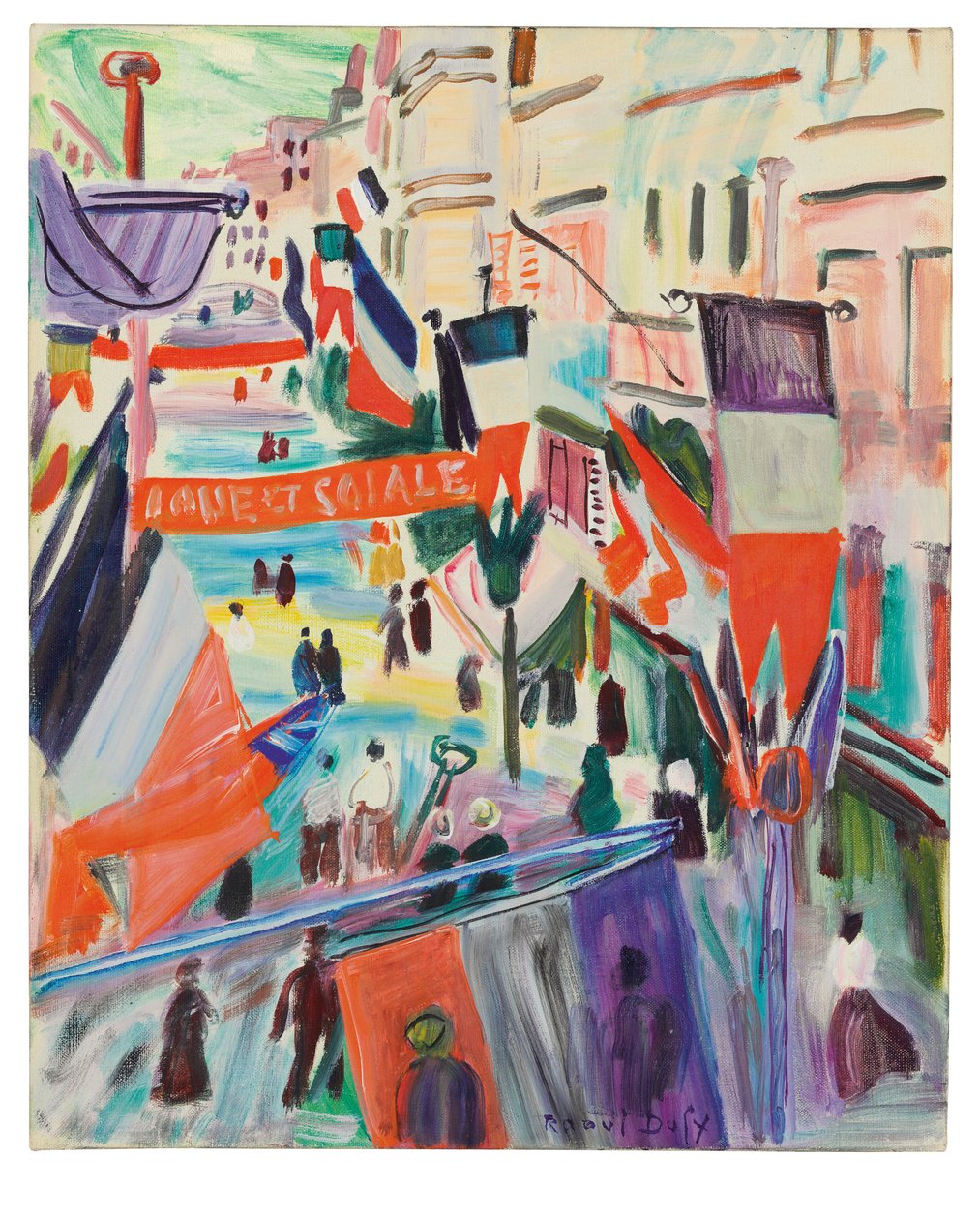 Július 14. Le Havre alkotó: Raoul Dufy