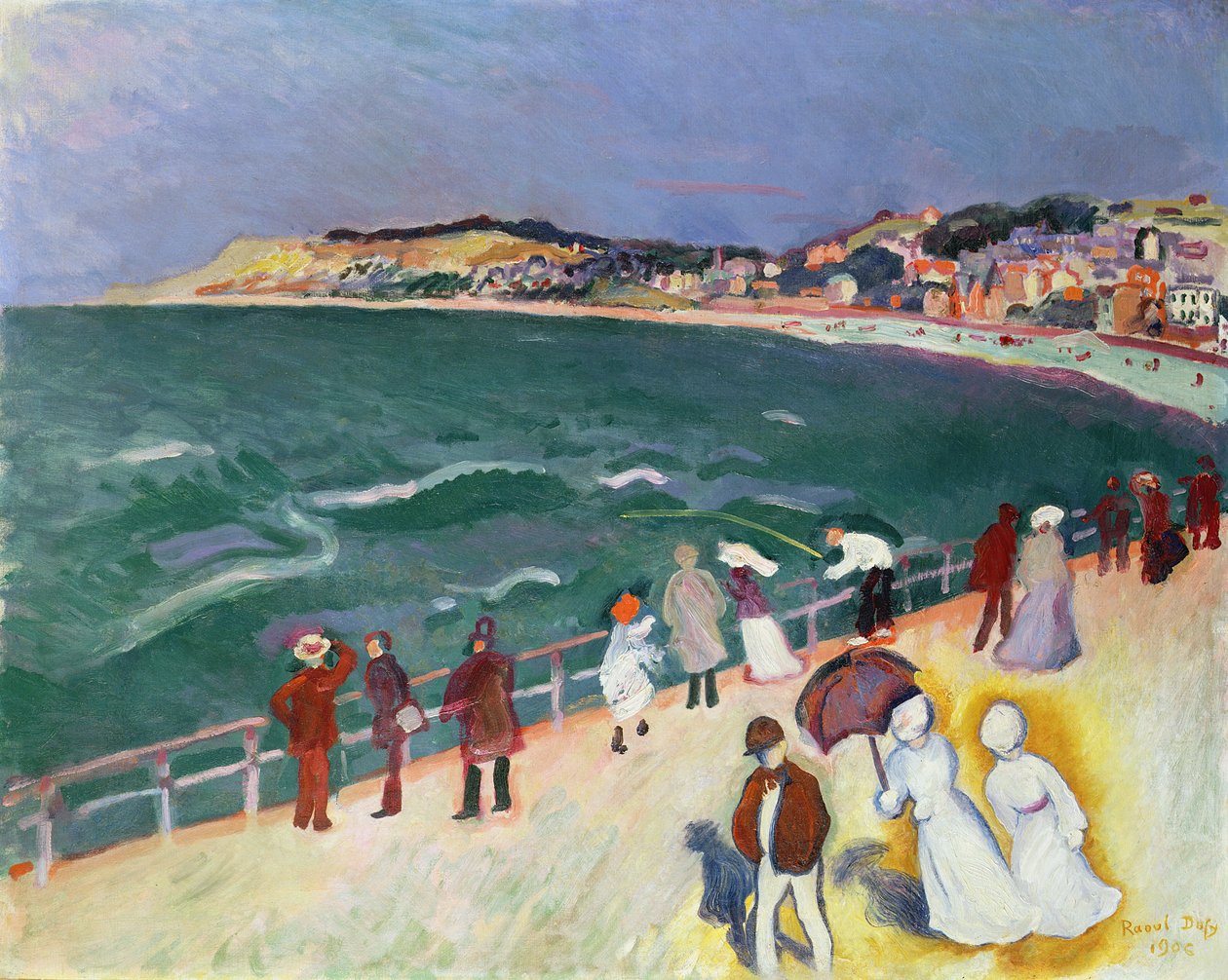 Promenád a mólón alkotó: Raoul Dufy