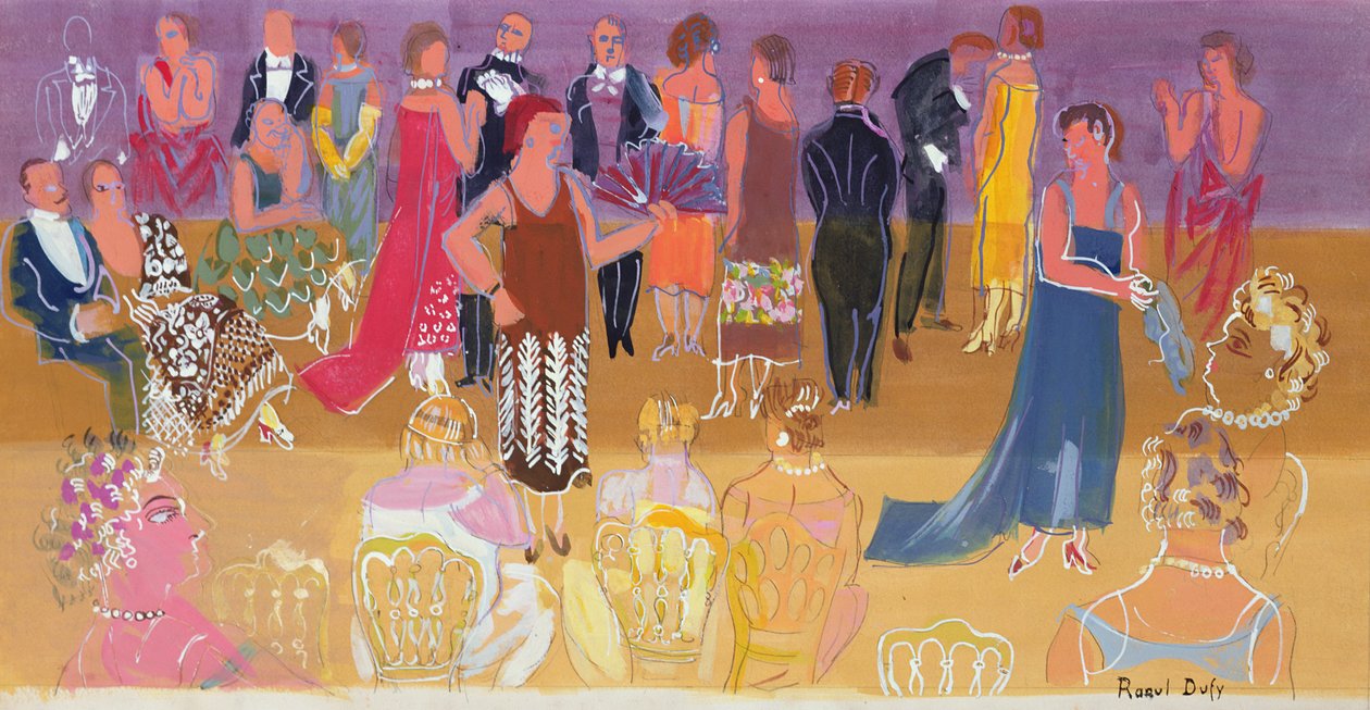 Fogadás a kikötő admirális főhadiszállásán alkotó: Raoul Dufy