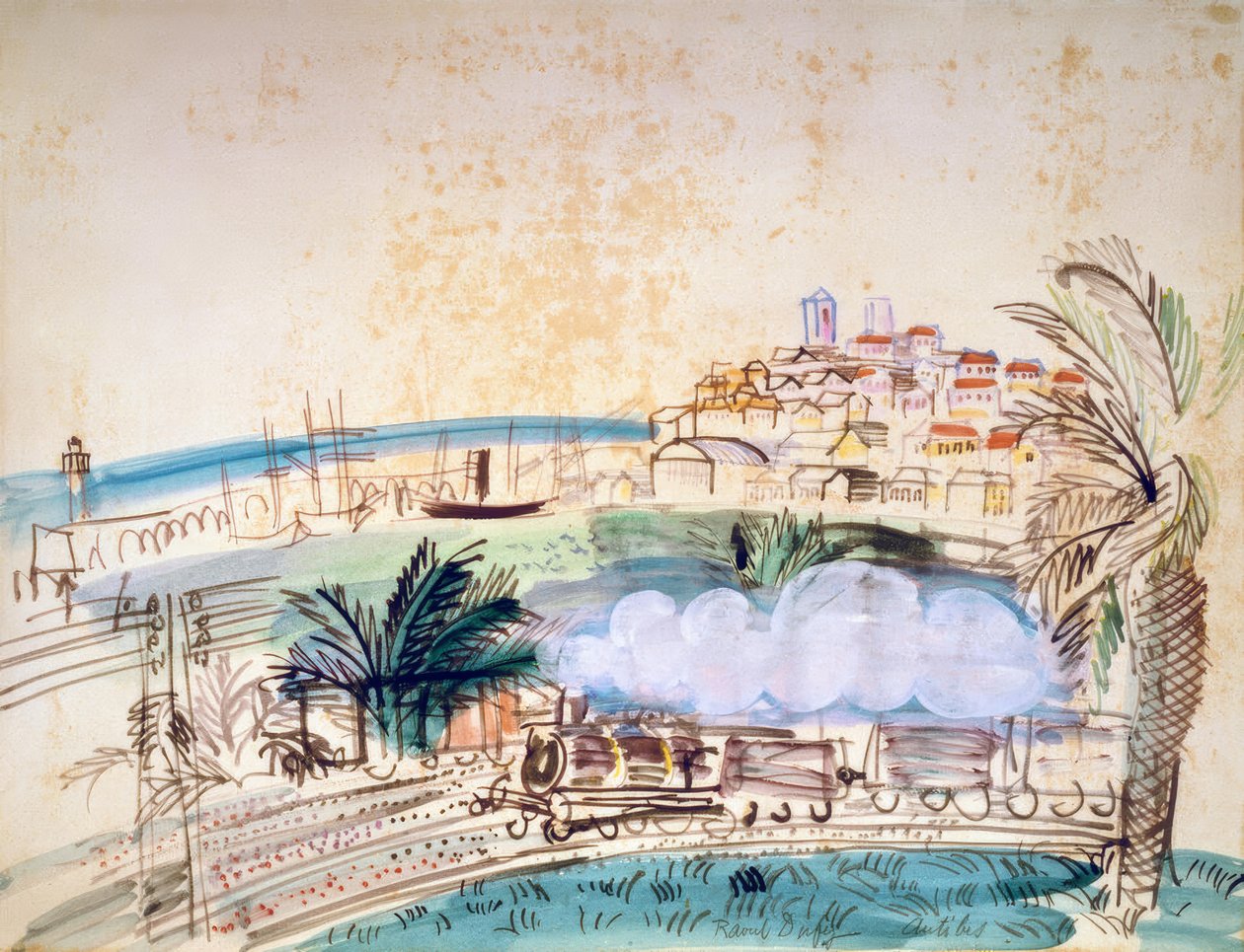 Antibes, A vasút alkotó: Raoul Dufy