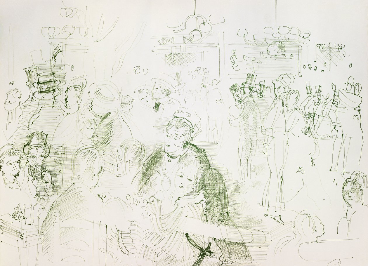 Bál a Moulin de la Galette-ben; Bal au Moulin de la Galette alkotó: Raoul Dufy