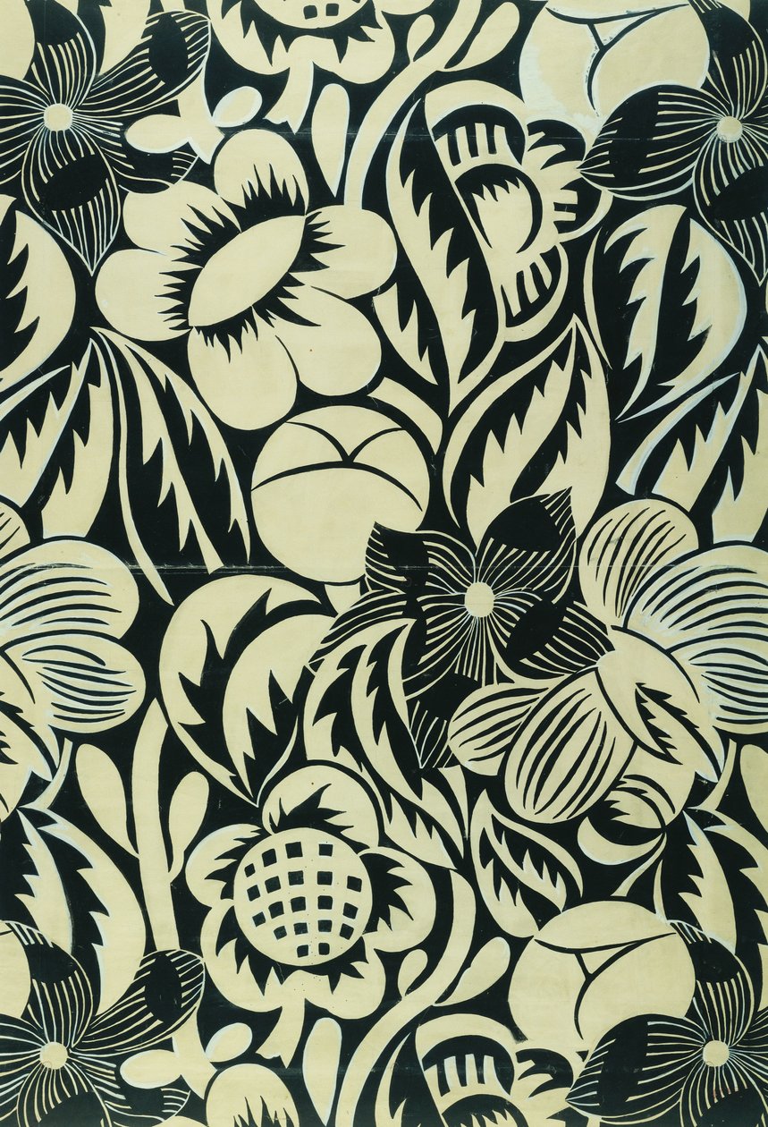 Fekete és fehér virágok; Les Fleurs Noires et Blanches alkotó: Raoul Dufy