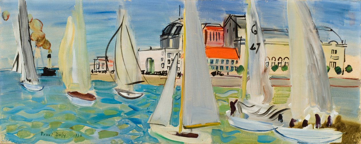 Hajók Le Havre-ban alkotó: Raoul Dufy
