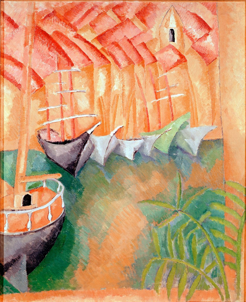 Csónakok a marseille-i kikötőben Raoul Dufy (1877-1953) festménye 1908 Párizs, Modern Művészeti Galéria alkotó: Raoul Dufy