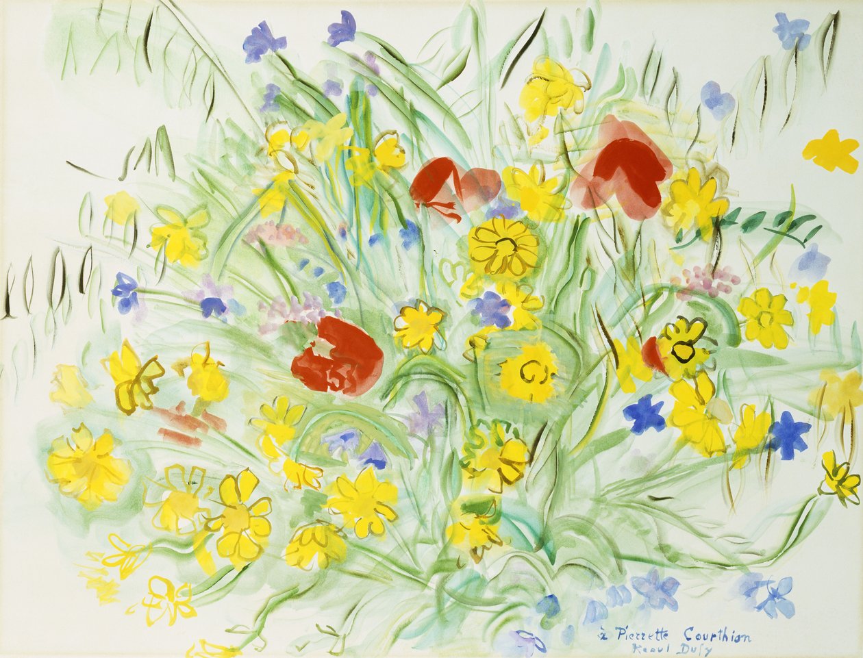 Vadvirág csokor; Bouquet de Fleurs des Champs alkotó: Raoul Dufy
