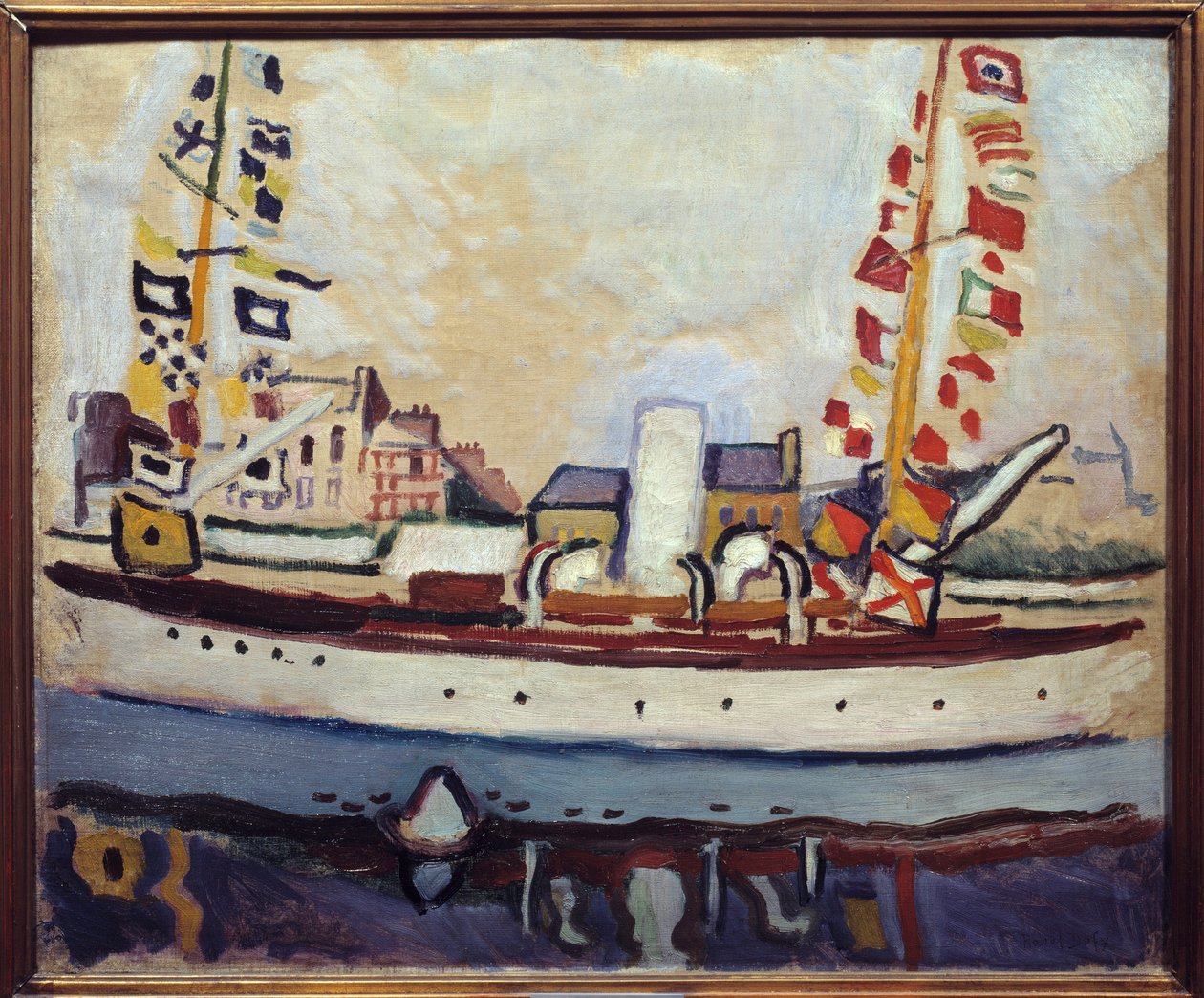 Bulwark hajó, 20. század (olaj, vászon) alkotó: Raoul Dufy