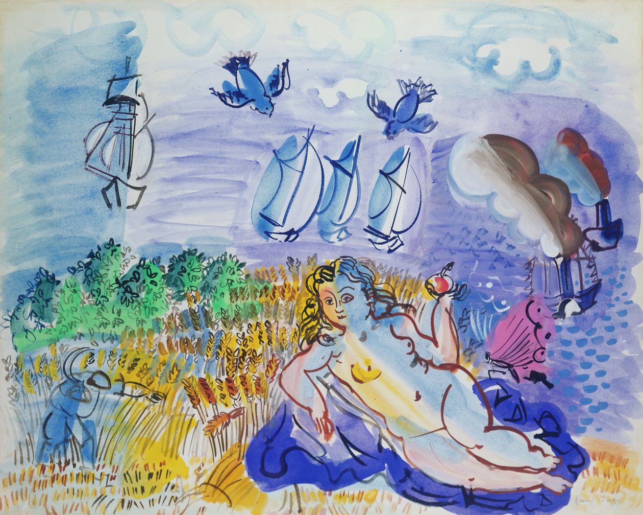 Ceres a tenger mellett alkotó: Raoul Dufy