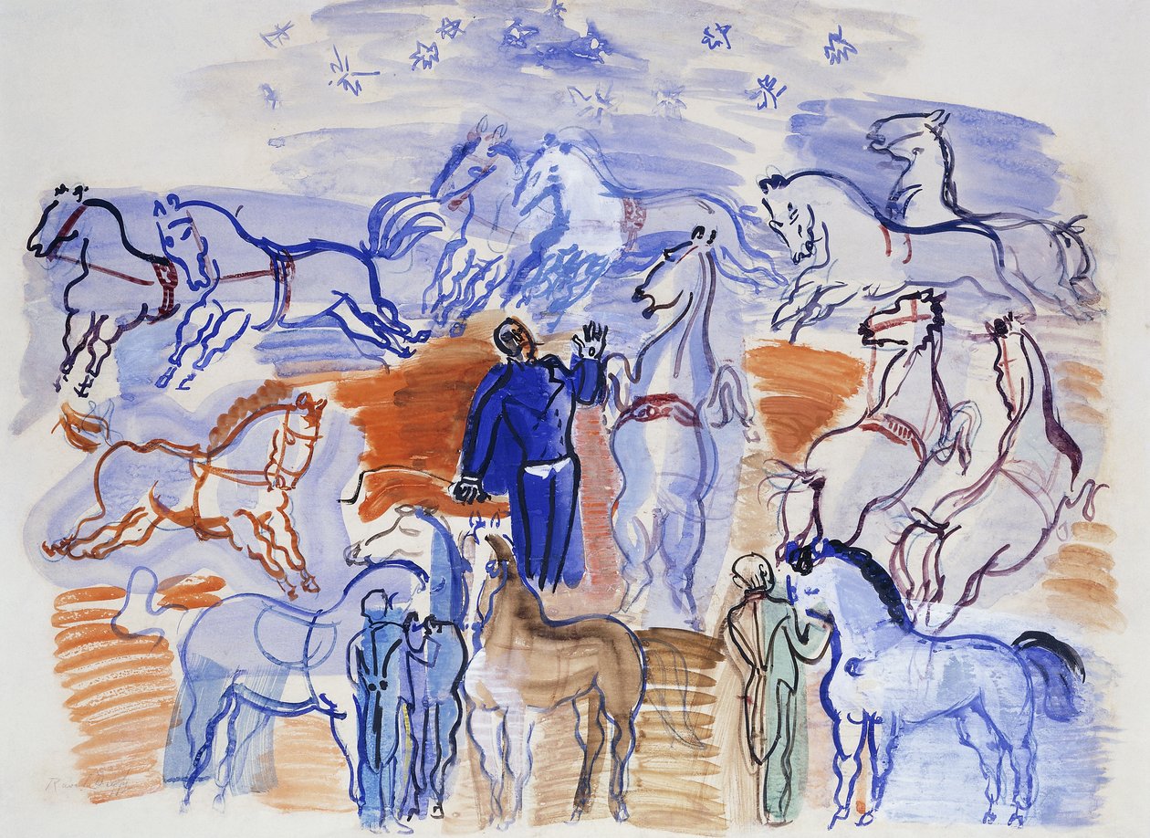 Cirkuszi lovak; Lovak a cirkuszban alkotó: Raoul Dufy