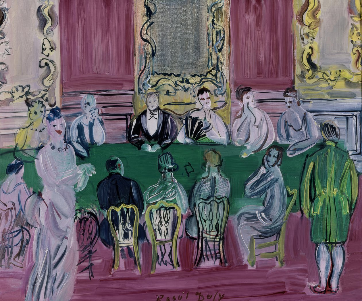 A Baccarat játék alkotó: Raoul Dufy