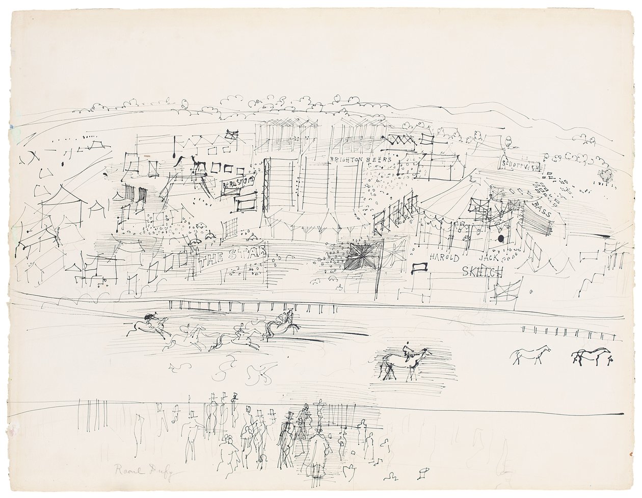 Epsom versenypálya alkotó: Raoul Dufy