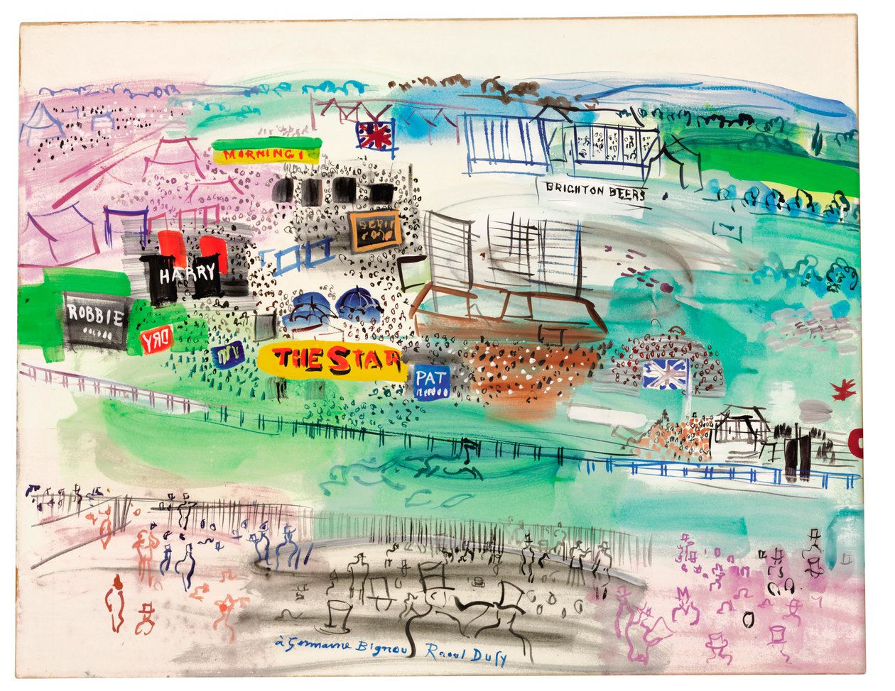 Epsom versenypálya alkotó: Raoul Dufy