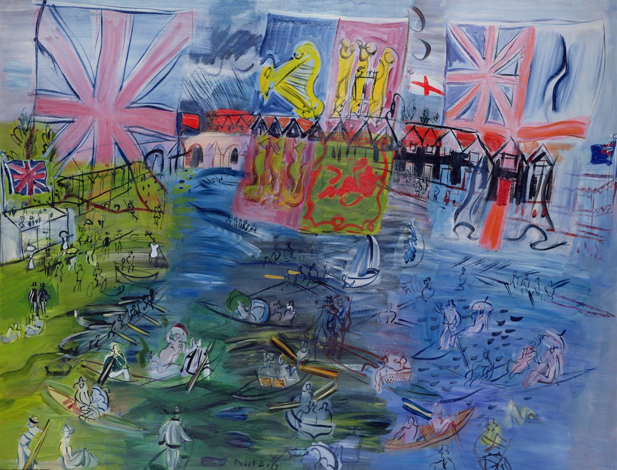 Henley Regatta zászlókkal alkotó: Raoul Dufy