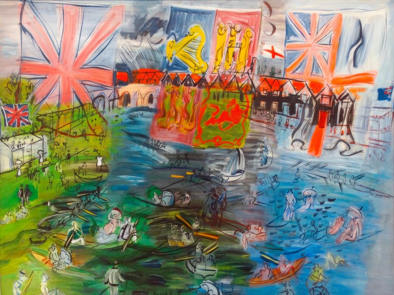 Henley, zászlós regatta alkotó: Raoul Dufy