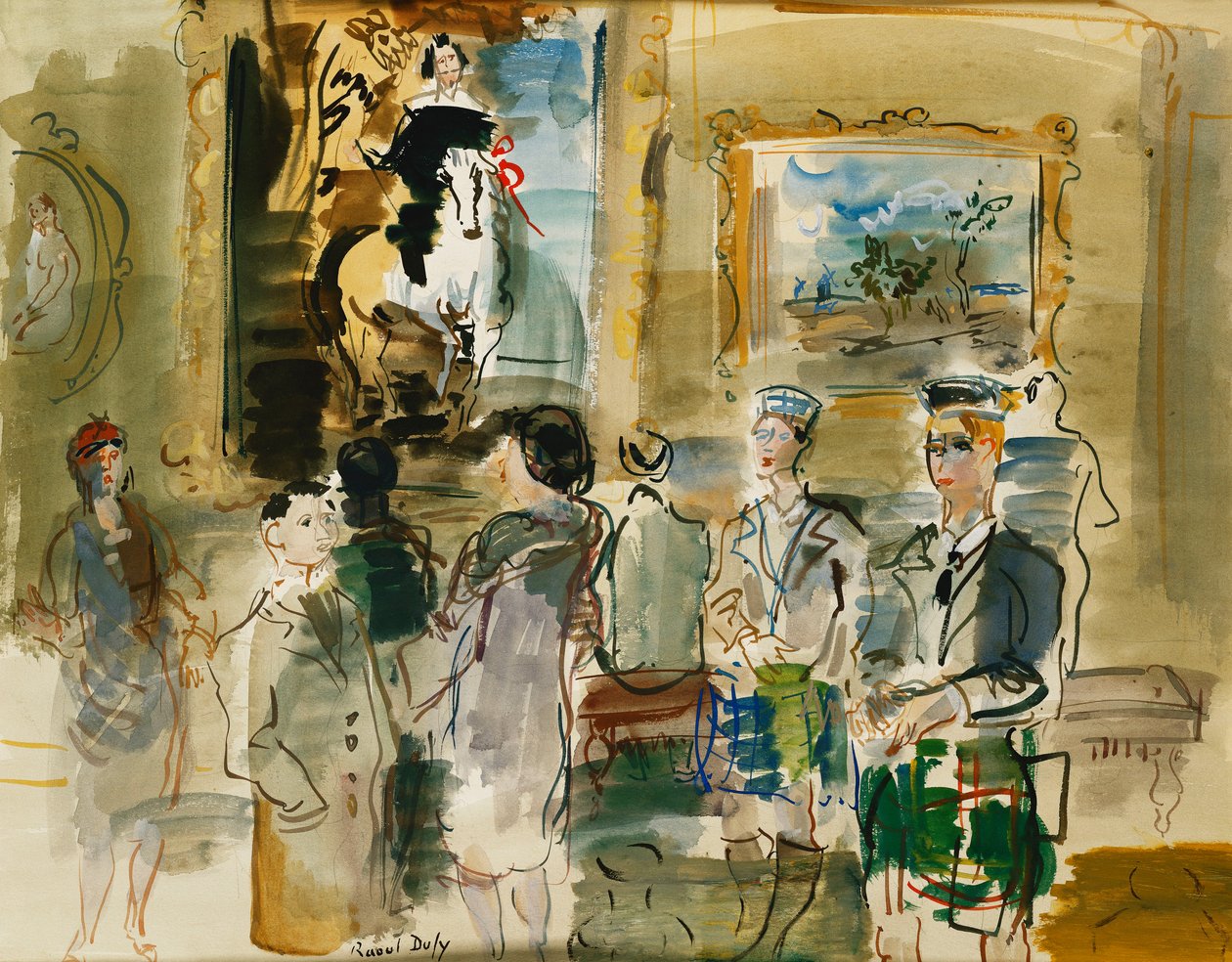 A Nemzeti Galériában, Edinburgh; Dans la Galerie Nationale, Edimbourg alkotó: Raoul Dufy